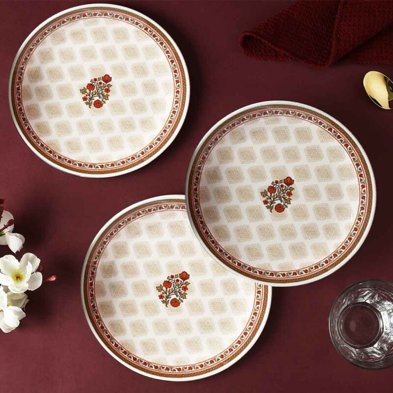 Venice Quater Plate - Royal Red (Set of 6) - Image 2