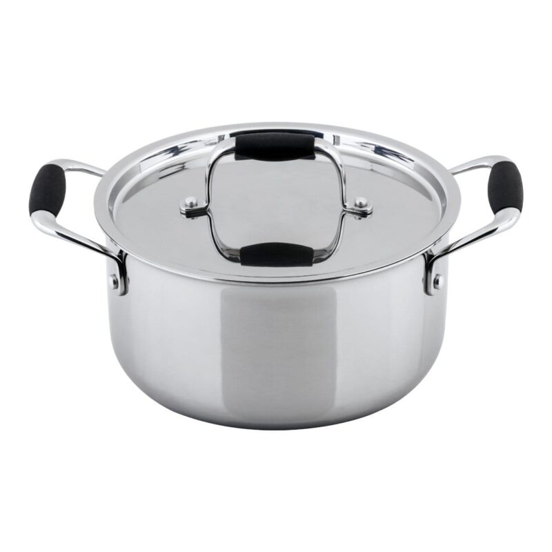 Stanton 20 cm Stainless Steel Casserole With Lid, Handle with Silicone Sleeve, Induction Friendly, 2.5mm, 3L, 25 Years Warranty - Image 6