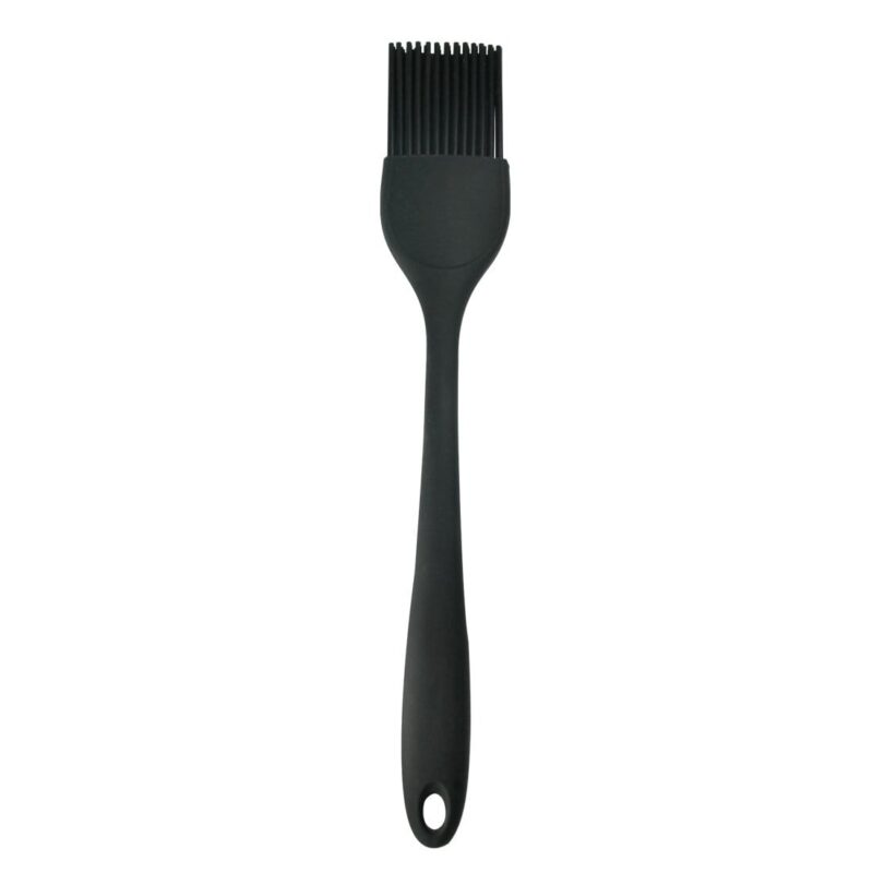 Waterstone Premium Food-Grade Silicone Brush, Black, Stainless Steel Core, High Holding Capacity for all kinds of Sauces, Glazes, Butter, Oils and Marinades, Smooth and Even Coverage, Basting Brush for BBQ/Grilling, Tandoor, Cooking, Baking - Image 3