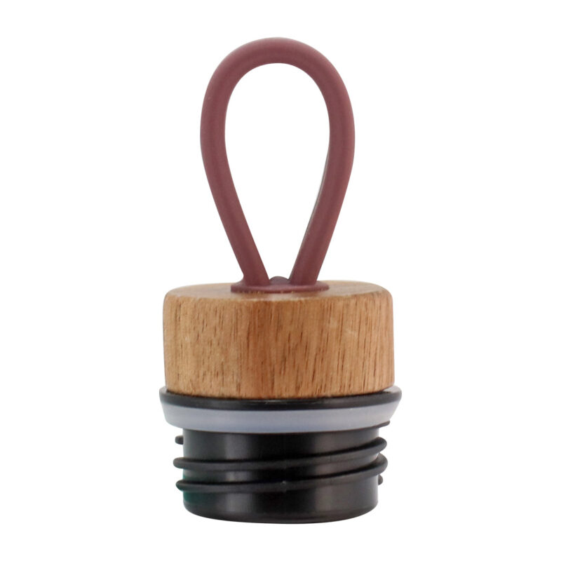 Bloom-Bot, 500ml, Stainless Steel Double wall Water Bottle, Spill & Leak-proof , Wooden Base, Rose Pearl, 2 Years Warranty - Image 4