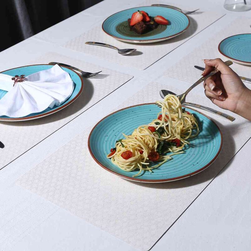 Valentina Reversible Diamond & Textured Placemat Set of 6 - Image 2