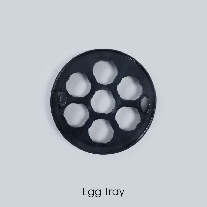 Instant Electric Egg Boiler with 7 Egg Poachers|3 Boiling Modes, Soft, Medium, Hard| Auto Shut Off Technology| Non-stick Egg Rack, Transparent Lid, Stainless Steel Body & Heating Plate, Steamer Rack| Alarm| Easy & Quick Operation| Black| 2 Year Warranty - Image 3