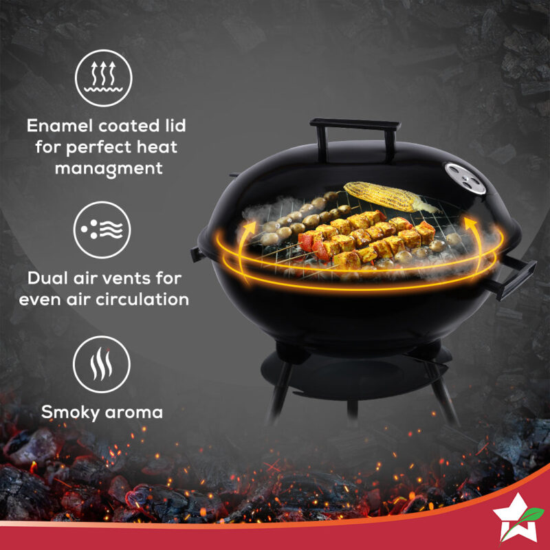 Woderchef Renewed Charcoal Barbeque, BBQ Charcoal Grill, Outdoor Grilling, 1 Year Warranty - Image 3