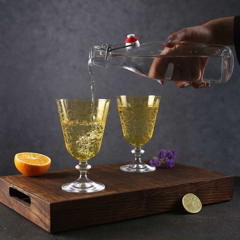 Modena Water Glass Yellow 350 ml (Set of 6) - Image 2