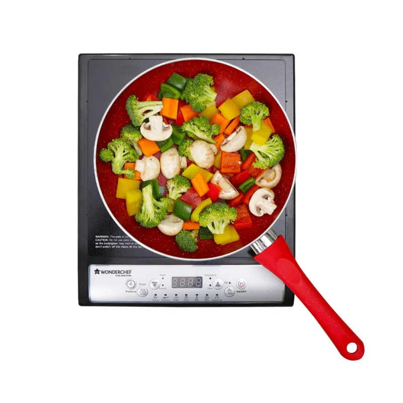Torino Induction Cooktop with 11 Pre-set Cooking Menus|2000 Watt Induction Cooktop| Eco-friendly IGBT Technology|Crystal Glass Top Surface| LCD Digital Panel | Smart Touch Buttons|Compact & Portable Induction Cooktop| 2 Year Warranty - Image 3