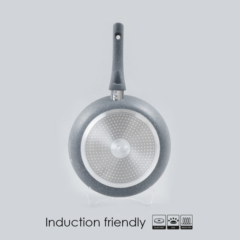 Wonderchef Renewed Granite 26cm Non-Stick Fry Pan | 2L | 5 Layer PFOA Free Non-Stick Coating | Compatible with Hot Plate, Hobs, Gas Stove, Ceramic Plate and Induction Cooktop - Image 3