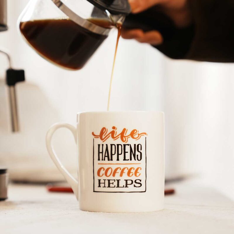 Sicilia Life Happens Coffee Helps Mug 370 ml - Image 2