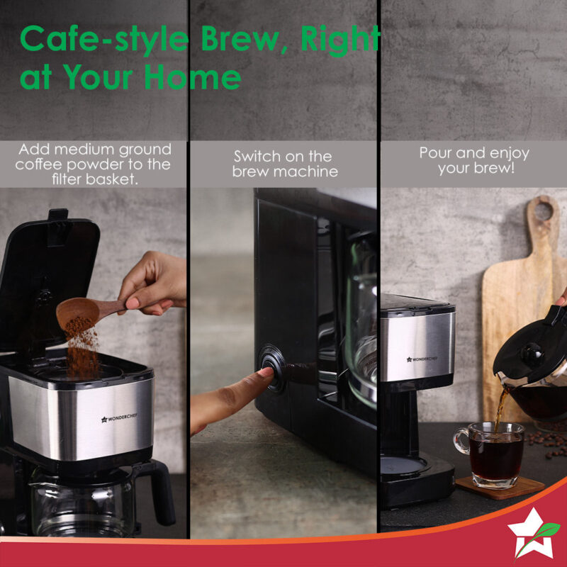 Regalia Pronto Coffee Maker + Coaster Set Gift Combo | Brew Coffee Machine | 6 Cups of Coffee in One Go | Set of 6 Coasters | Abstract Design | 2 Year Warranty on Coffee Maker - Image 2