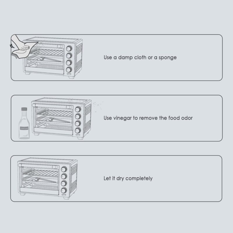 Wonderchef Renewed Oven Toaster Griller (OTG) - 28L | Black with Rotisserie | Auto-shut off | Heat-resistant Tempered Glass | Multi-stage Heat Selection - Image 16