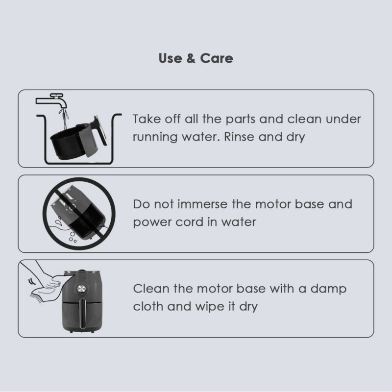 Crimson Edge Air Fryer for Home and Kitchen|1.8 Litres Non-stick Basket| Fry, Grill, Bake & Roast| Rapid Air Technology| Timer & Temperature Control| Auto Shut-Off| Healthy Cooking with 99% less Fat| Sleek & Compact| 1000 Wattage| Red |2 Year Warranty - Image 7