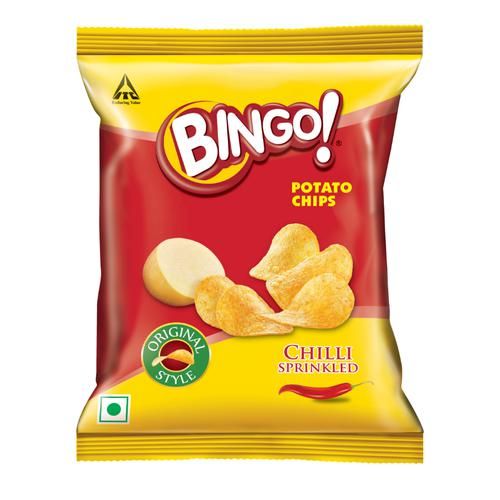 50x Bingo Original Style Chilli Sprinkled, Flat Cut Spicy Potato Chips, 21 g (each)