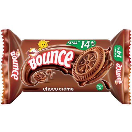 Sunfeast Bounce Biscuits- Choco Creme Cookies, 39 g Pouch