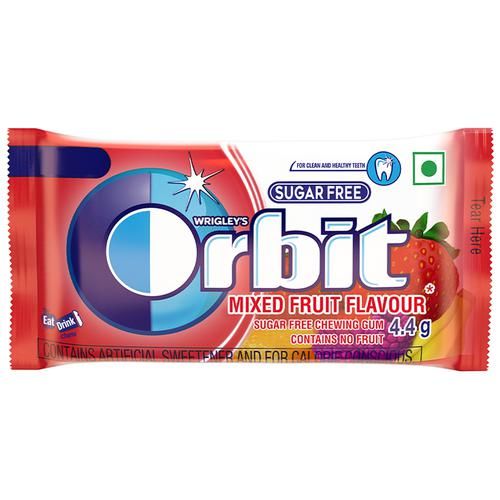 Orbit Sugar Free Mixed Fruit Flavour, 4.4 g each (Pack of 32) - Image 2