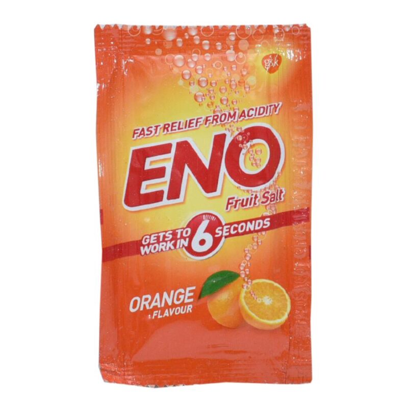 ENO Fruit Salt - Orange Flavor, 5 g Pouch