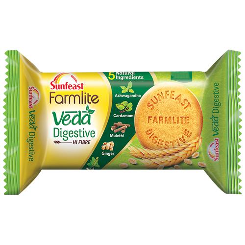 Sunfeast Farmlite Veda Digestive Biscuit, 100 g Pouch
