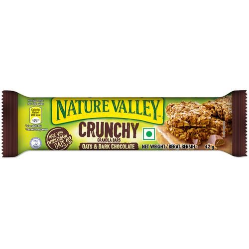 Nature Valley Crunchy Granola Bars - Oats & Dark Chocolate, 210g (10 Bars-PACK OF 5) - Image 2