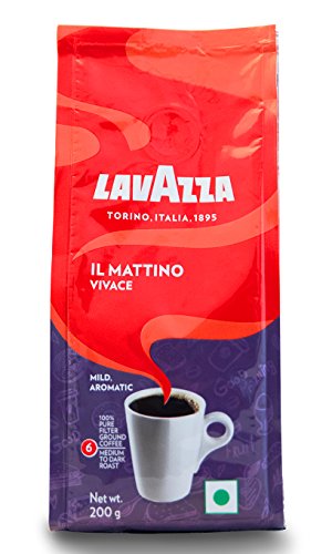 4x LAVAZZA IL Mattino Vivace 100% Pure Filter Ground Coffee Powder, (Pack of 4 - 200g each) - Image 5