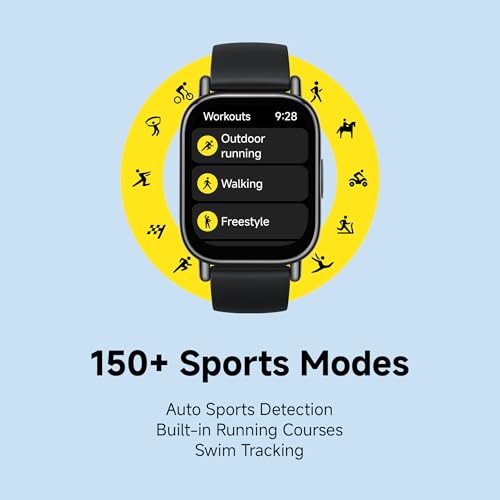 Redmi Watch 5 Lite, 1.96" Amoled, Advanced in-Built GPS, 5 ATM, 18 Day Battery, Bluetooth Calling with AI Noise Reduction, Always on Display, Black - Image 3