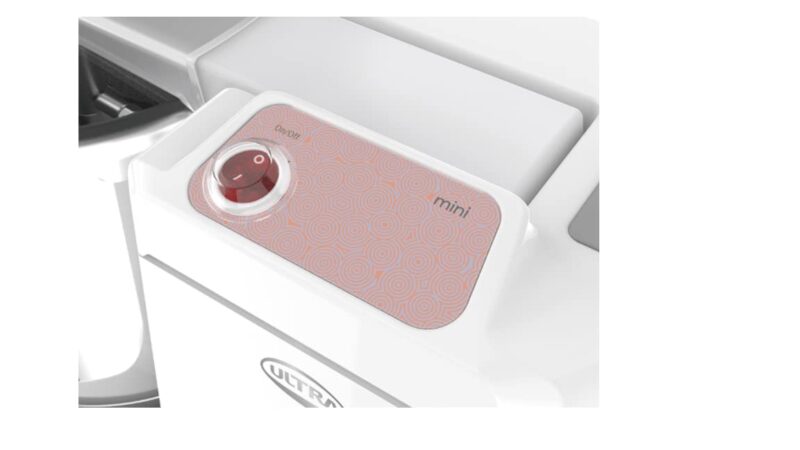 Ultra Mini 1.25 Litre Table Top Wet Grinder - White | Fast Grinding Conical Stones, 85W Power & 5 Years Warranty | AISI 304 Food-Grade SS Multi Utility Cylindrical Drum, Compact Design for Kitchen - Image 3