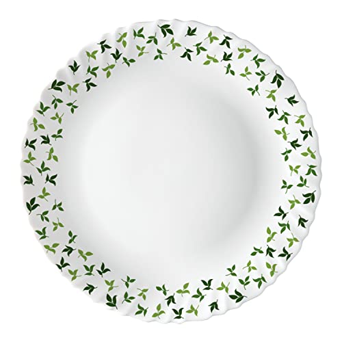 Larah by Borosil Sage Silk Series Opalware Dinner Set | 35 Pieces for Family of 6 | Microwave & Dishwasher Safe | Bone-Ash Free | Crockery Set for Dining & Gifting | Plates & Bowls | White - Image 2