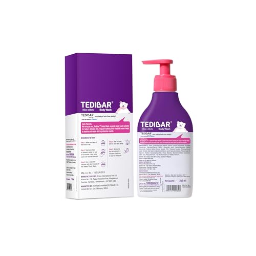 Tedibar - Body wash for Babies| 100% soap & Alkali free | Skin-friendly pH 5.5| Recommended by pediatricians | Prevents Dryness & Rashes | Suitable for Newborn Baby| 250ml - Image 8
