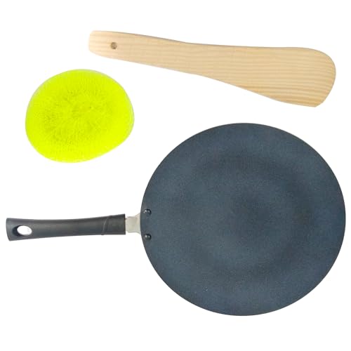 Non Stick Roti Pan Chapati Tava Aluminium Concave Tawa Crepe Pan Paratha Dosa Pancake Pan (275MM) - Image 2