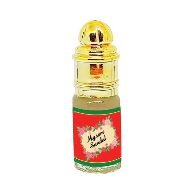 INDRA SUGANDH BHANDAR Attar For Men and Women Mysore Sandal 24 Hours Long Lasting & Alcohol Free Itra/Ittar 3ml Rollon Pack