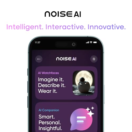 Noise Pro 6 Smart Watch:Intelligent AI, Endless AI Watch Faces, AI Companion, 1.85” AMOLED, EN2 Processor, Nebula UI 2.0, Emergency SOS, Compatible with iOS & Android(Arctic Weave) - Image 9