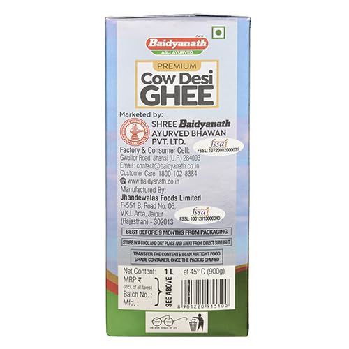 Baidyanath Cow Desi Ghee for Better Digestion and Immunity | | Naturally improves digestion and boosts immunity | 1L - Image 8
