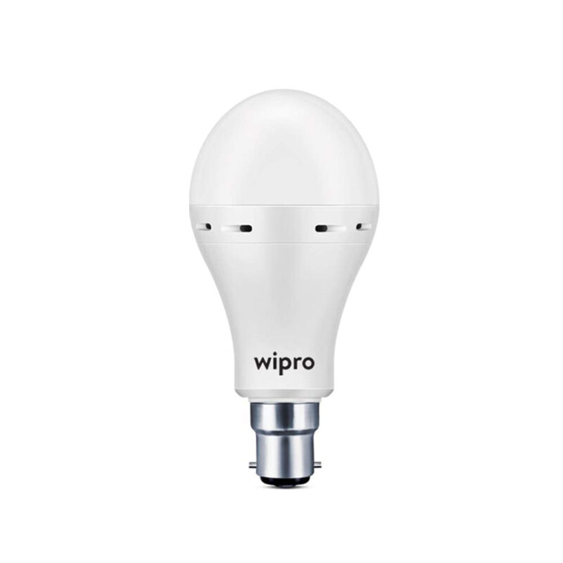 wipro Garnet 9w LED Emergency Bulb | Cool Day White (6500K) | B22 LED Bulb Base | Inverter Bulb for home, with 4 Hours battery back up| Li-ion Battery | Over charging Protection | Pack of 1 - Image 4