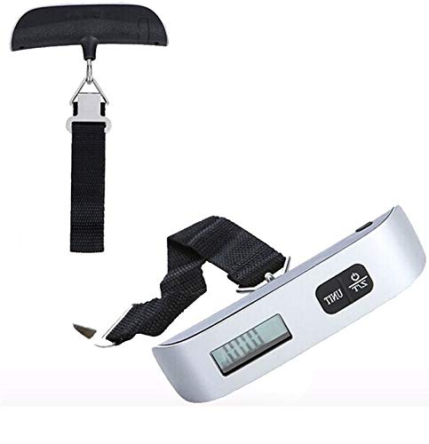 ADDCART Plastic 50 Kg Digital Luggage Scale with LCD Display Backlight Temperature Sensor and Tare Function Weighing Scale(Silver Color) - Image 2