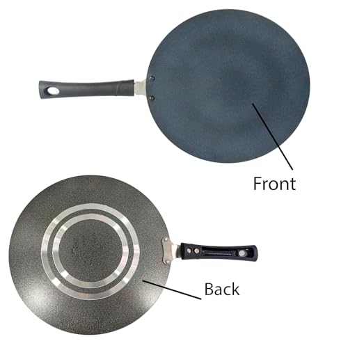 Non Stick Roti Pan Chapati Tava Aluminium Concave Tawa Crepe Pan Paratha Dosa Pancake Pan (275MM) - Image 3