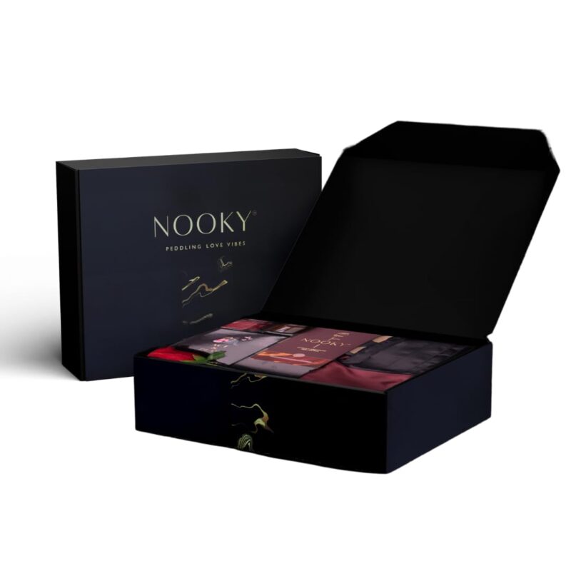 Nooky Midnight Magic Box (6 items in a gift box) | Premium Dark Chocolate for Uplifting Mood| Best Chocolate Gift Box | Vegan & Gluten-Free Delight