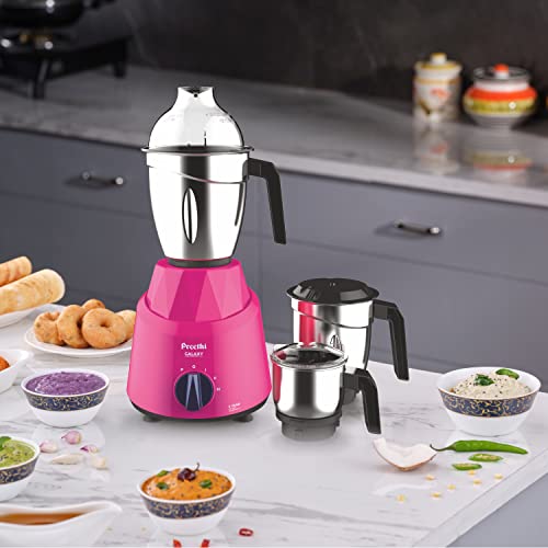 Preethi Plastic Galaxy Mg225 Mixer Grinder, 750 Watt, Pink, 3 Jars, Vega W5 Motor with 5Yr Warranty & Lifelong Free Service, 750 Watt - Image 2