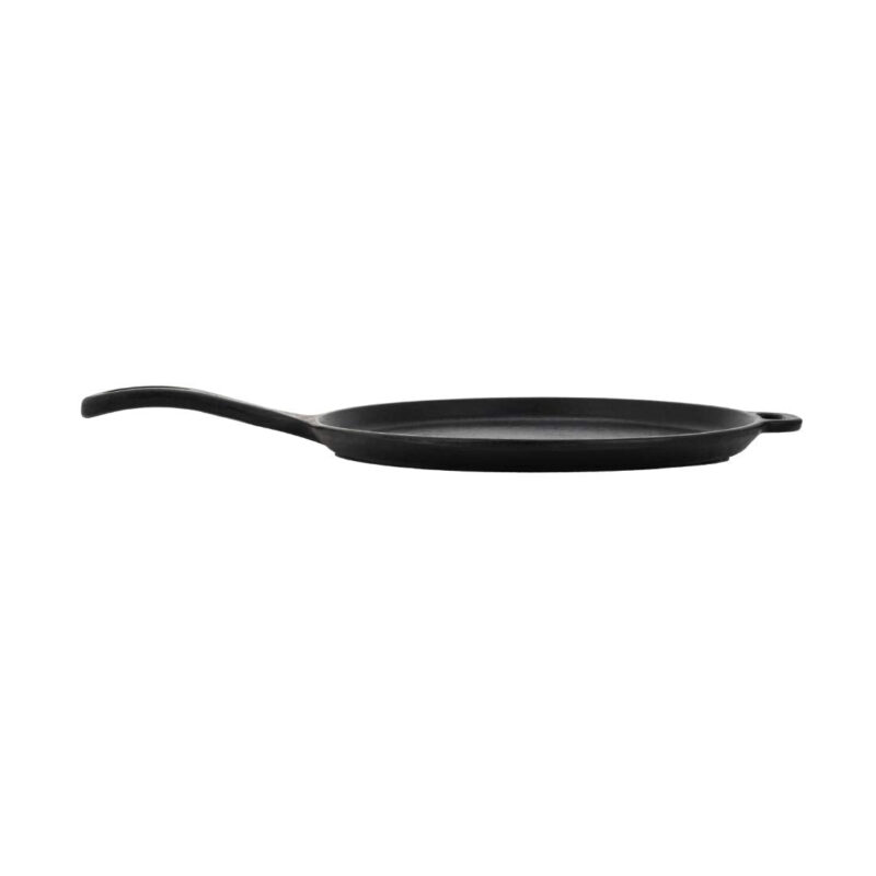 Bhagya Cast Iron Cookware Pre-Seasoned Dosatawas (12 Inches)-Long Handle - Cast Iron, Black - Image 2