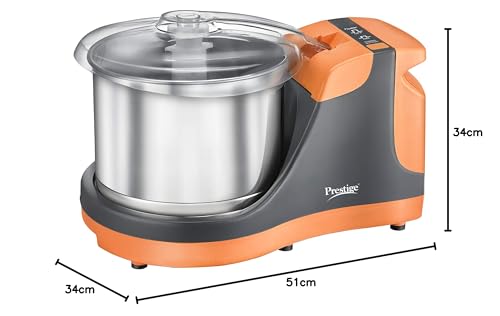 Prestige PWG 10 Wet Grinder with 200 Watts Motor, Multi Color - Image 2