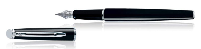 Waterman Hemisphere CT Fountain Pen Medium Nib-Mars Black - Image 5