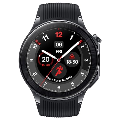 OnePlus Watch 2 with Wear OS4,Snapdragon W5 Chipset,Upto 100 hrs Battery Life,1.43 AMOLED Display,Stainless Steel & Sapphire Crystal Build,Dual Frequency GPS,IP68 & Bluetooth Calling (Black Steel) - Image 9