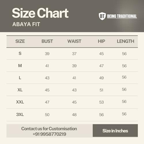 BT - Being Traditional Women’s Front Open Muslim Abaya Dress With Cuff Sleeves Made in Premium Nida Fabric (FOA-020) (2XL, Tulip Pink) - Image 4