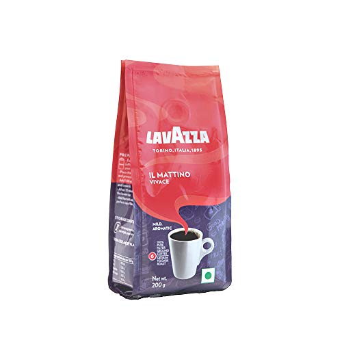 4x LAVAZZA IL Mattino Vivace 100% Pure Filter Ground Coffee Powder, (Pack of 4 - 200g each) - Image 4