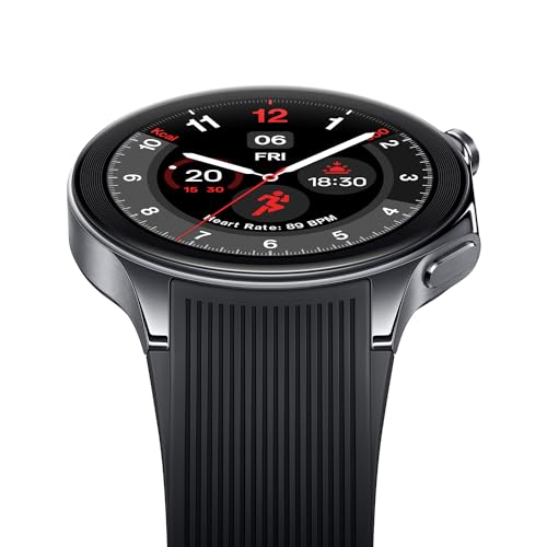 OnePlus Watch 2 with Wear OS4,Snapdragon W5 Chipset,Upto 100 hrs Battery Life,1.43 AMOLED Display,Stainless Steel & Sapphire Crystal Build,Dual Frequency GPS,IP68 & Bluetooth Calling (Black Steel) - Image 6
