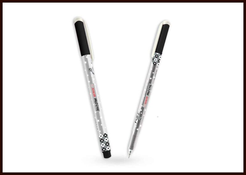 Totem Win Pens Theme of Colourful Cats Meow 0.7 mm Tip for Smooth & Dark Writing Ball Pens for Stylish Girls Cute Pens, School, Office & Business - 100 Pcs (50 Blue Ink & 50 Black Ink) - Image 8