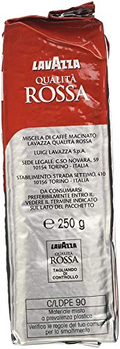 4x Lavazza Qualita Rossa Ground Coffee Pouch, (Pack of 4 - 250 g each) - Image 5