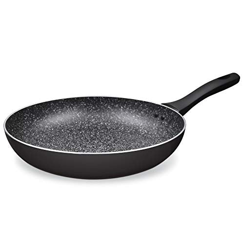 Milton Pro Cook Granito Induction Fry Pan, 24 cm, Black (Aluminium)