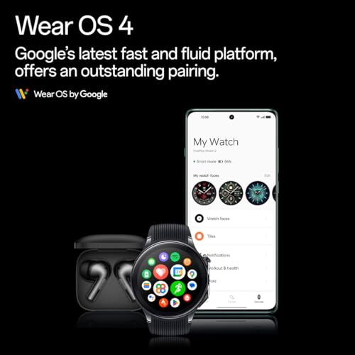 OnePlus Watch 2 with Wear OS 4,Snapdragon W5 Chipset,Upto 100Hrs Battery Life,1.43'' AMOLED Display,Stainless Steel & Sapphire Crystal Build,Dual Frequency GPS,5 ATM,IP68 & BT Calling (Radiant Steel) - Image 4