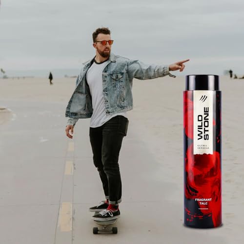 3x Wild Stone Ultra Sensual Talcum Powder for Men, 300 g each - Pack of 3 - Image 3