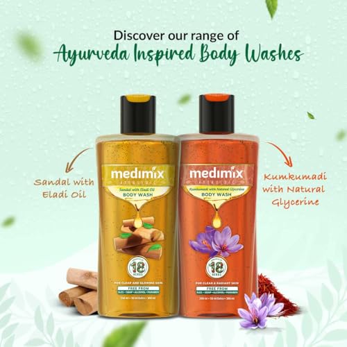 3x Medimix Ayurvedic Bodywash 18 Herbs & Natural Oils | Herbal | Paraben-free & Sulphate-free 300ml each - Pack of 3 - Image 3