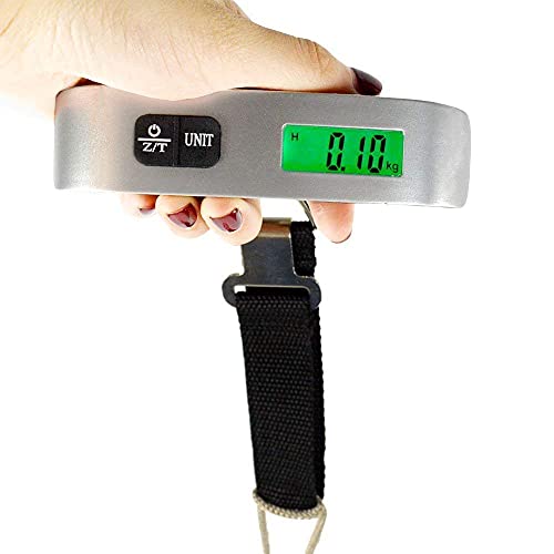 COOFANDY Portable Handy Pocket Smile Mini Electronic Digital Luggage, Hanging Scale with Backlit LCD Display, Travel Weight, Portable Weighing Scale with Hook, Temperature Sensor Battery Included - Image 2