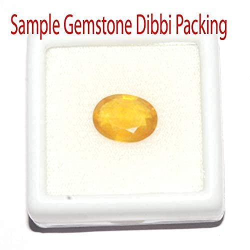 Bague Pukhraj Stone original Natural Certified yellow Sapphire Gemstone Genuine AAAA+ (4.25) - Image 4