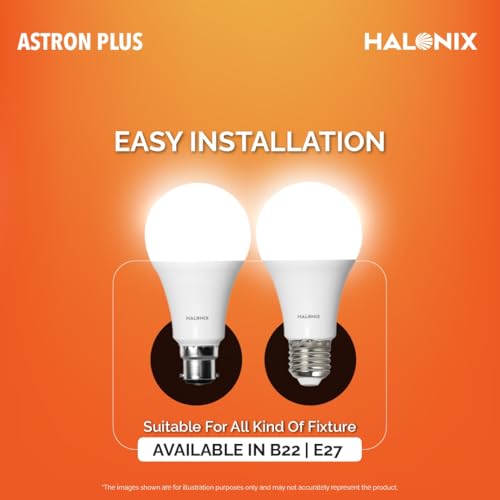 Halonix 10 Watt B22D LED Cool Day Light Bulb, Pack of 10, White - Image 3